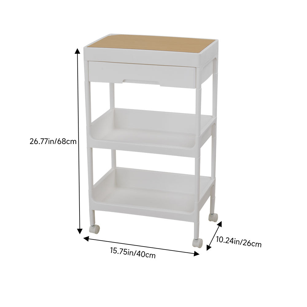 3/4-tier Storage Trolley With Drawer | Small