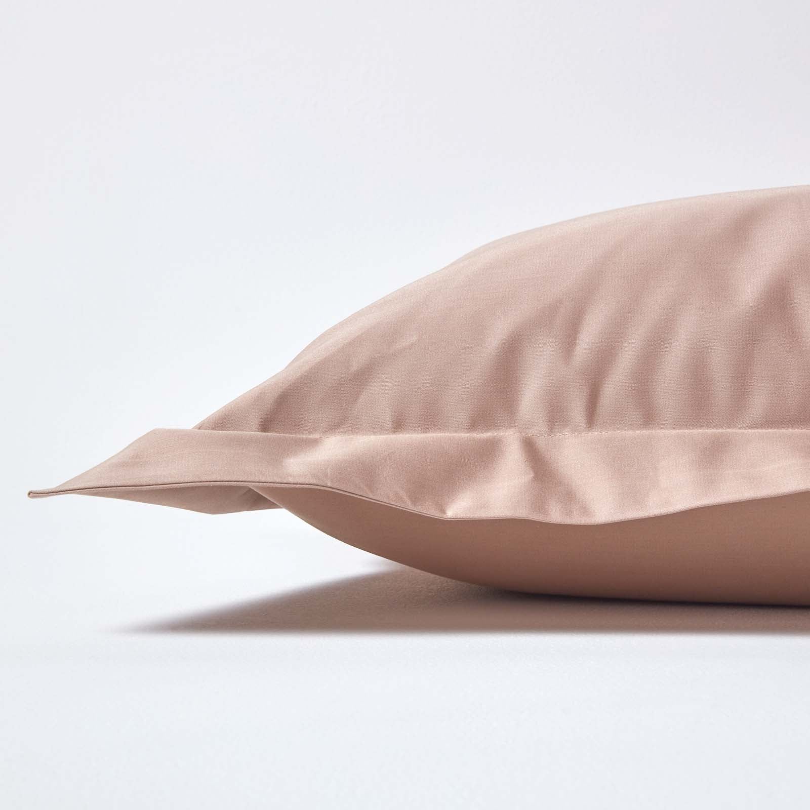 Egyptian Cotton Oxford Pillowcase 1000 Tc | 48 x 74cm | Moonlight Beige