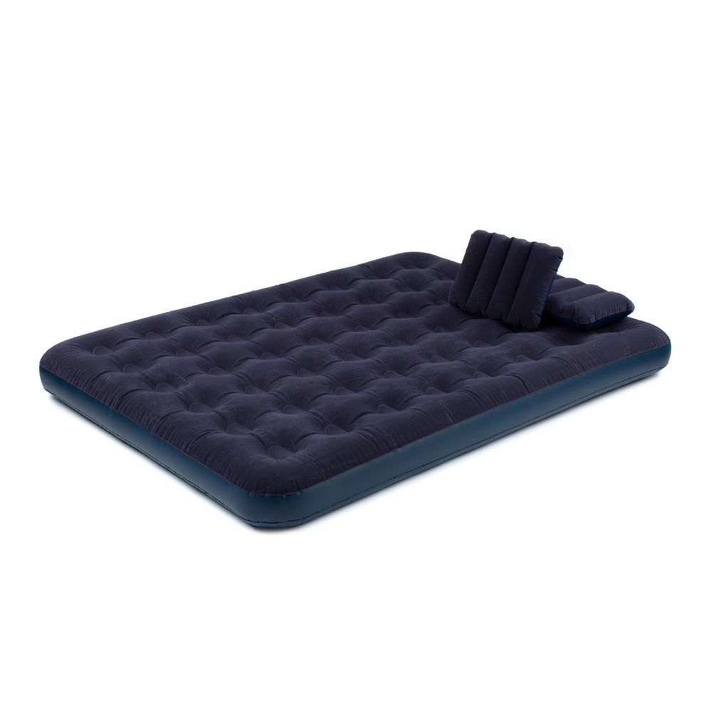 Air Bed With Pillows & Hand Pump