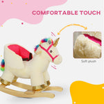 Rocking Horse Ride On Unicorn With Realistic Sound For 18-36 Months