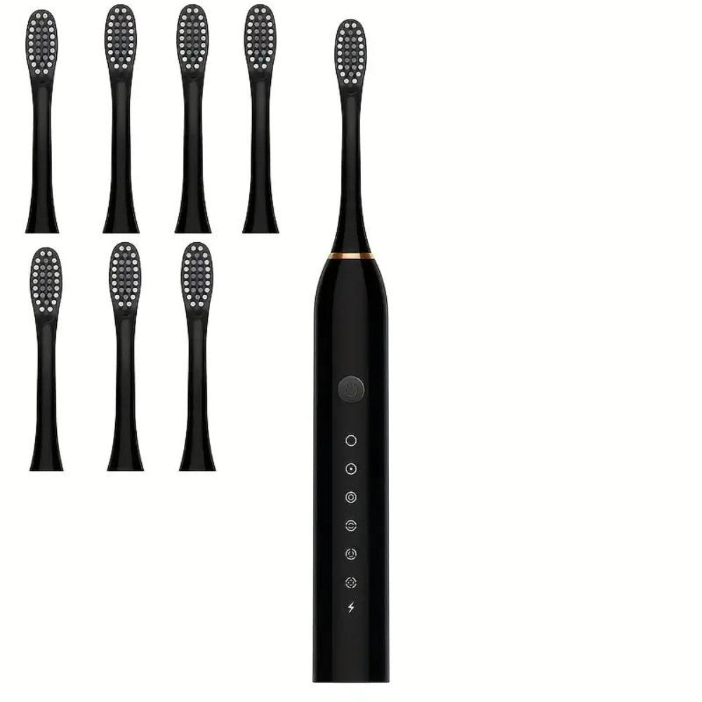 Dyzi 6 Modes Electric Toothbrush Set Sensitive Teeth Care With 8 Heads