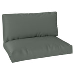 2 Seat Pallet Cushions 20cm Thick Outdoor Seat Pads | Charcoal Gray