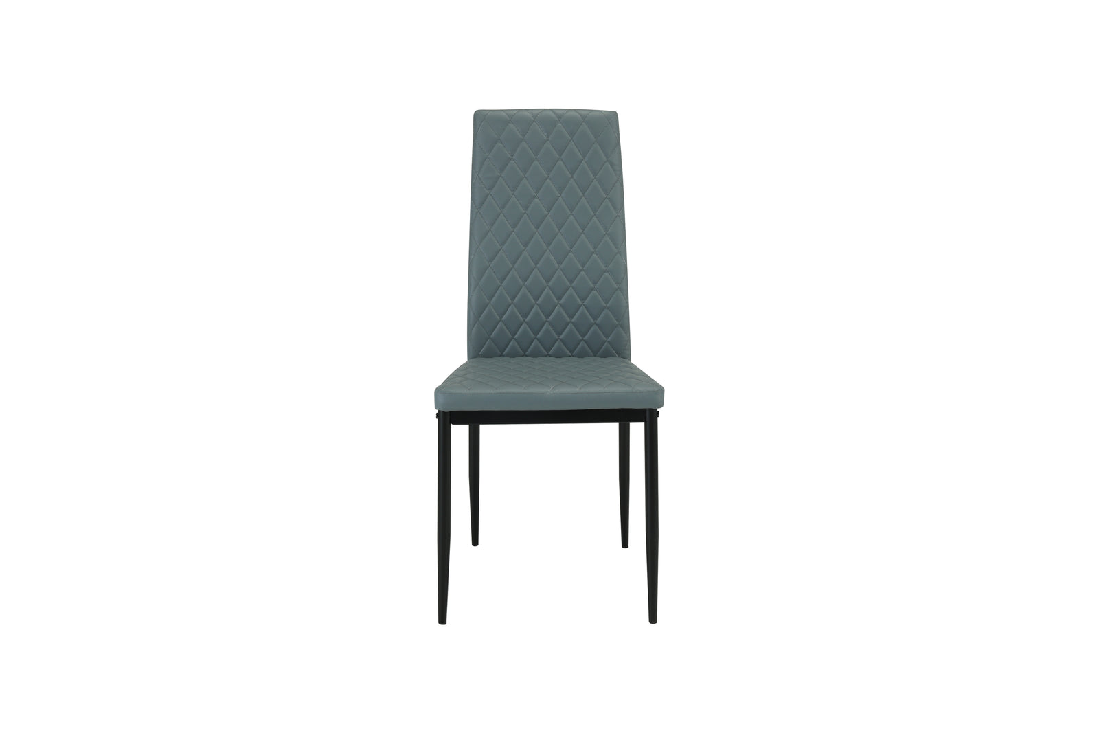 San Diego Marble Top Dining Table With Emily Leather Chairs | Grey