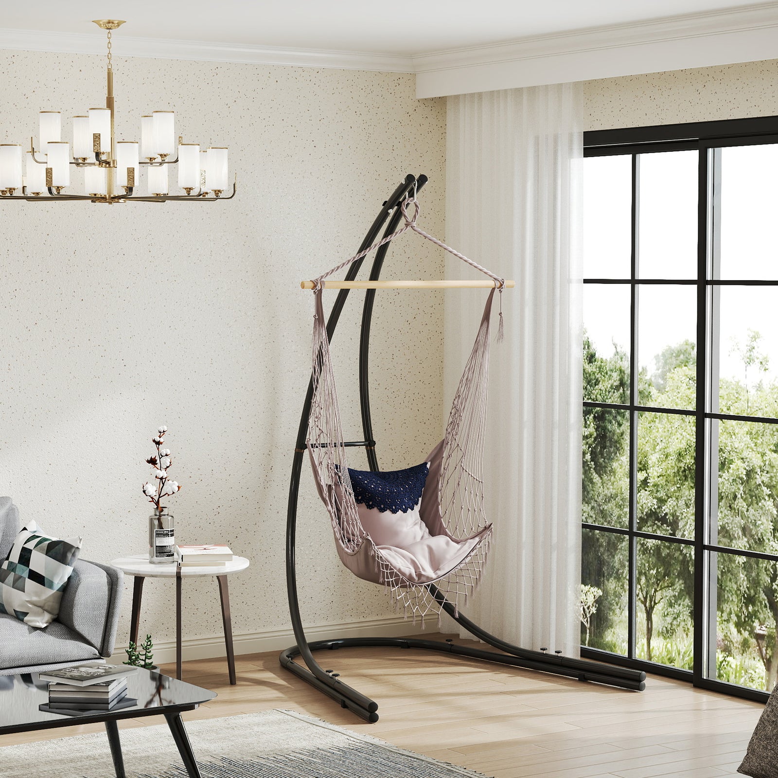 Hammock Chair Stand W/ Extra Large Base,  Hammock Stand Only