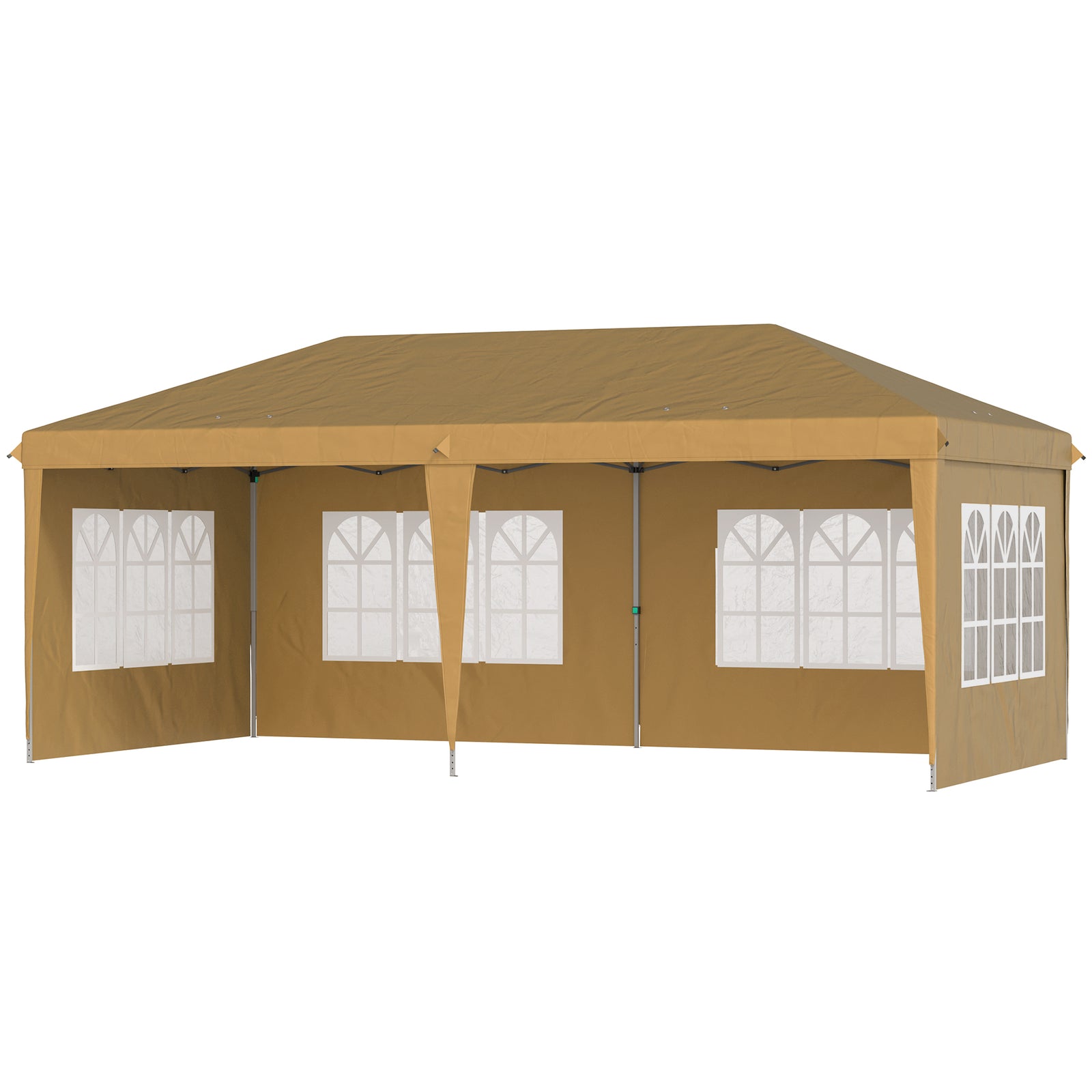3 X 6m Garden Pop Up Gazebo, Height Adjustable