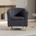 Millie Fabric Accent Chair | Charcoal Grey