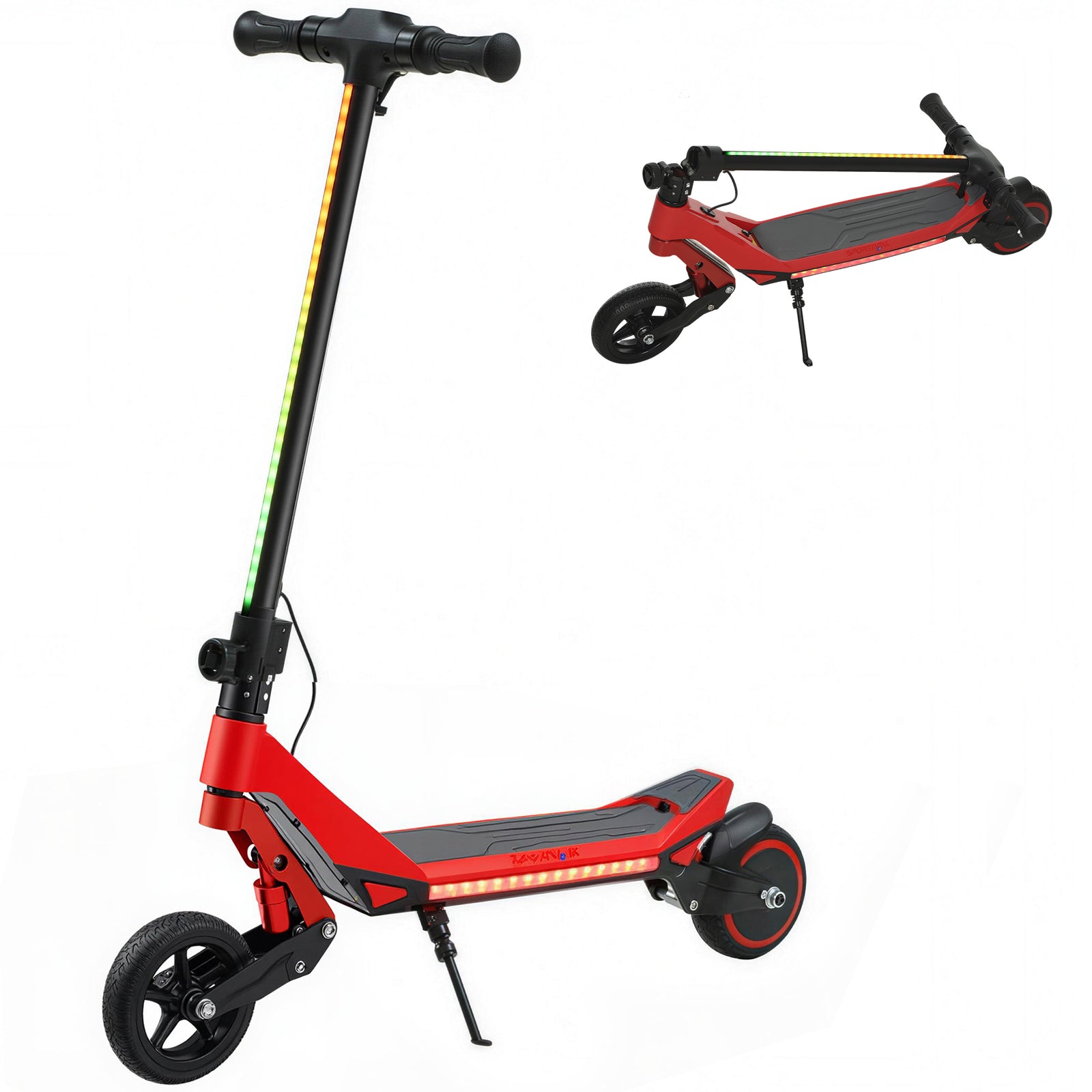 Electric Scooter For Kids, Foldable E Scooter For Age Age 6+ | Red