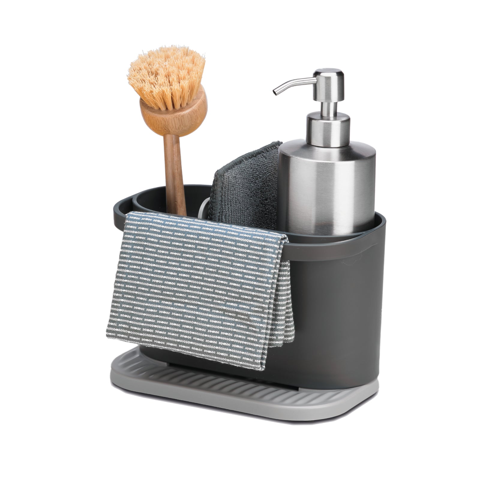Recycled Sink Tidy - Dark Grey Kitchen Sink Organiser - Made in the UK