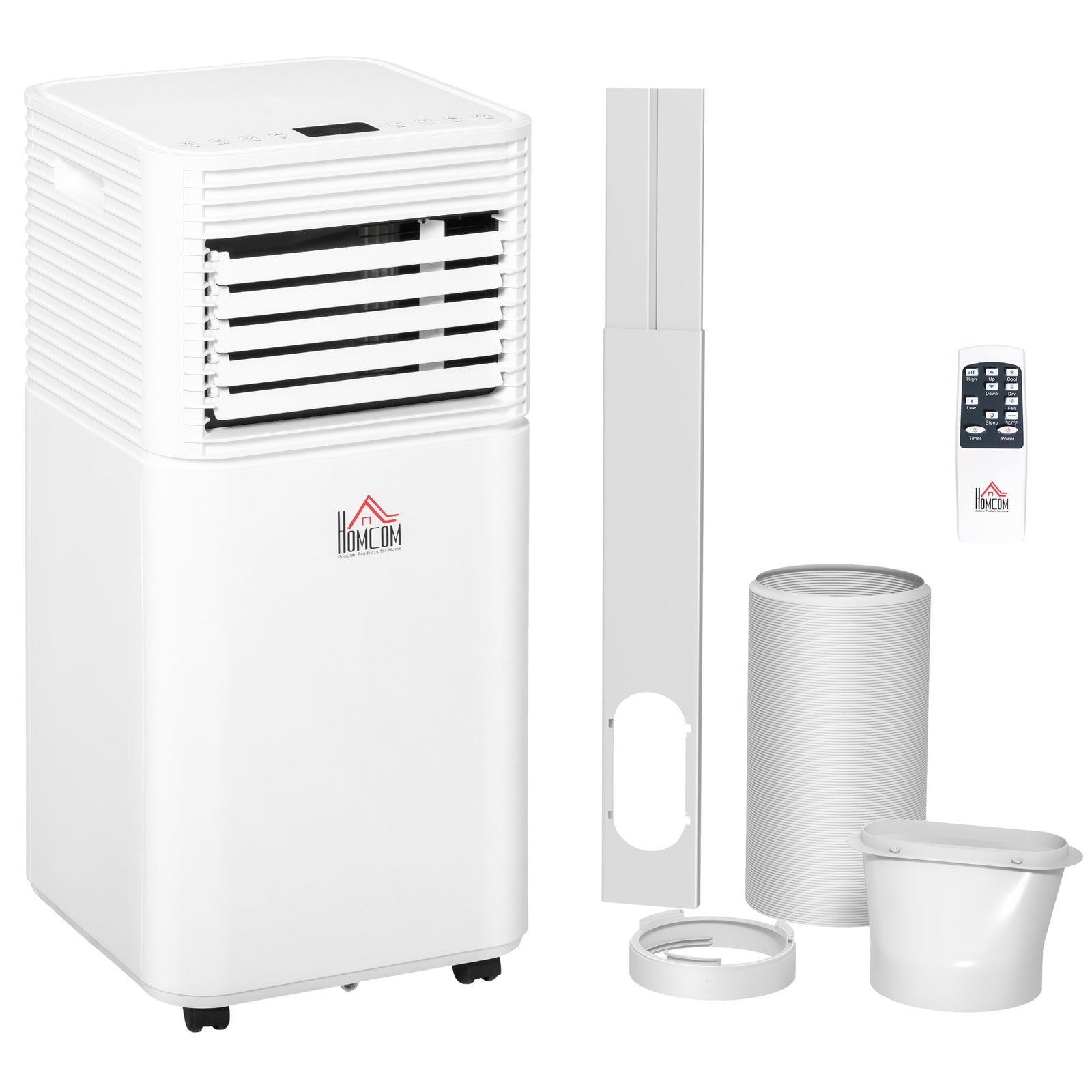 9000 Btu Portable Air Conditioner Timer White