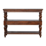 Solid Wood Turned Leg Console Table