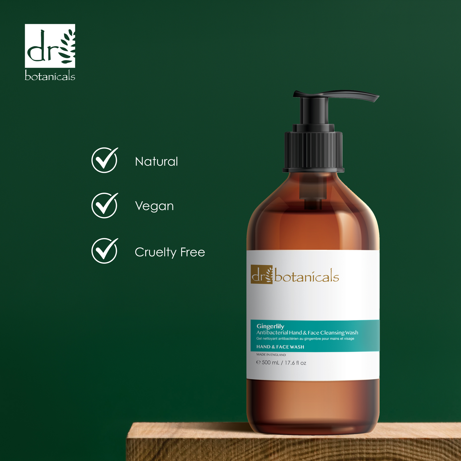 Gingerlily Antibacterial Hand & Face Cleansing Wash 500ml