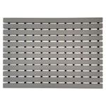 Non-slip Pvc Duckboard Shower Mat  - 61cm X 43cm | Grey