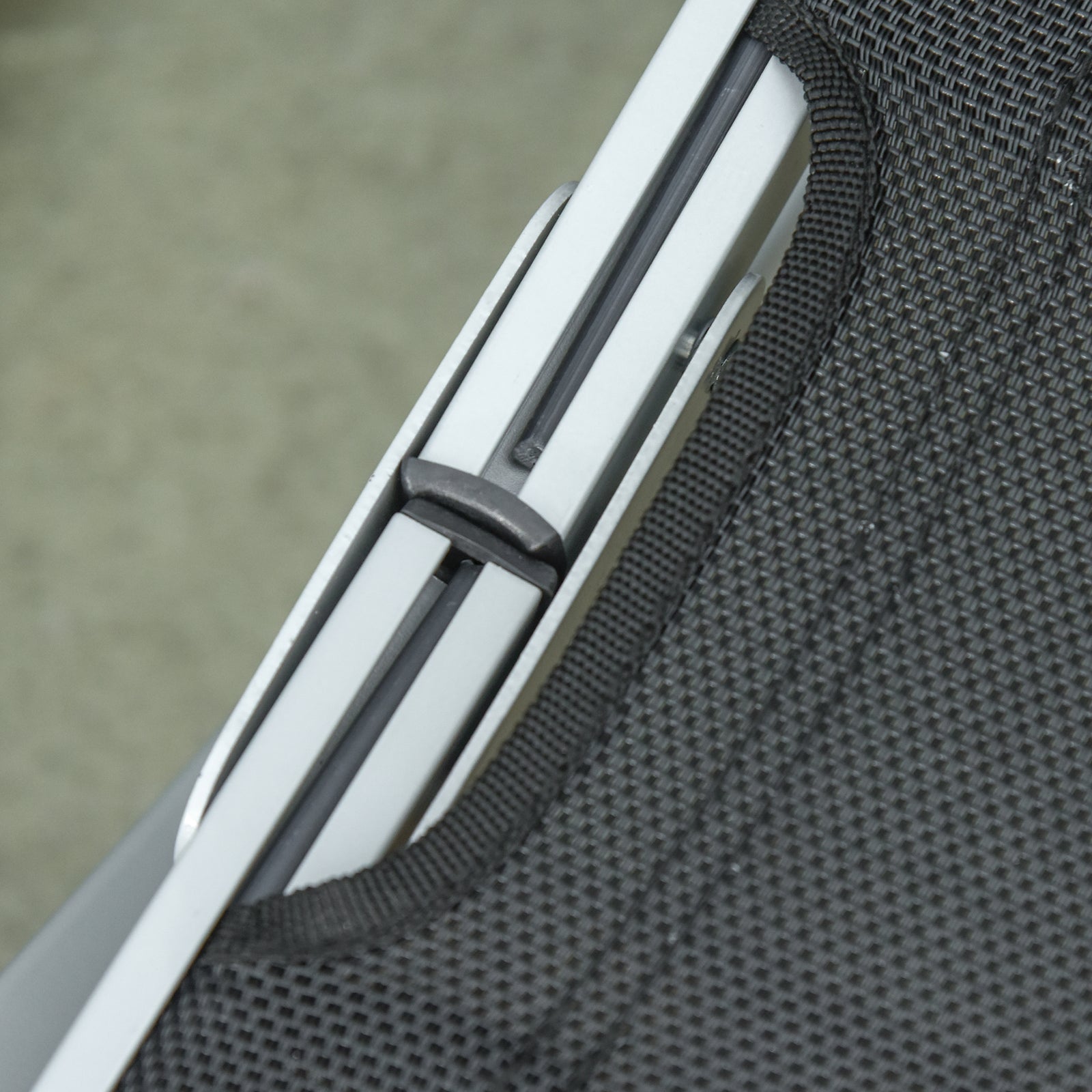 2pcs S-shaped Lounge Chair Foldable Sun Lounger | Black