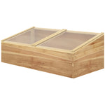 Wood Cold Frame Greenhouse Outdoor Natural