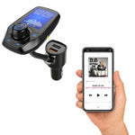 Wirelessmultifunctional Bluetooth Car Fm Transmitter With Dual Usb Port