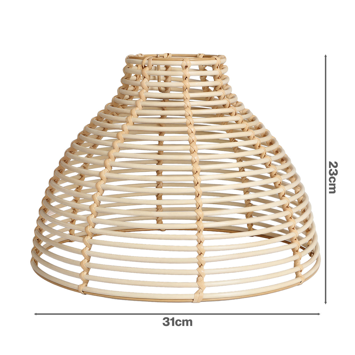 Emitto Ceiling Light Shade Wicker Basket Style Plastic Lampshade Pendant  2pcs