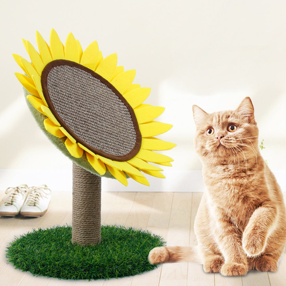 Sisal Sunflower Cat Scratching Post