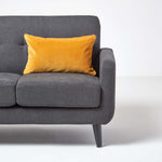Luxury Cotton Velvet Cushion Cover | 30cm x 50cm | Mustard