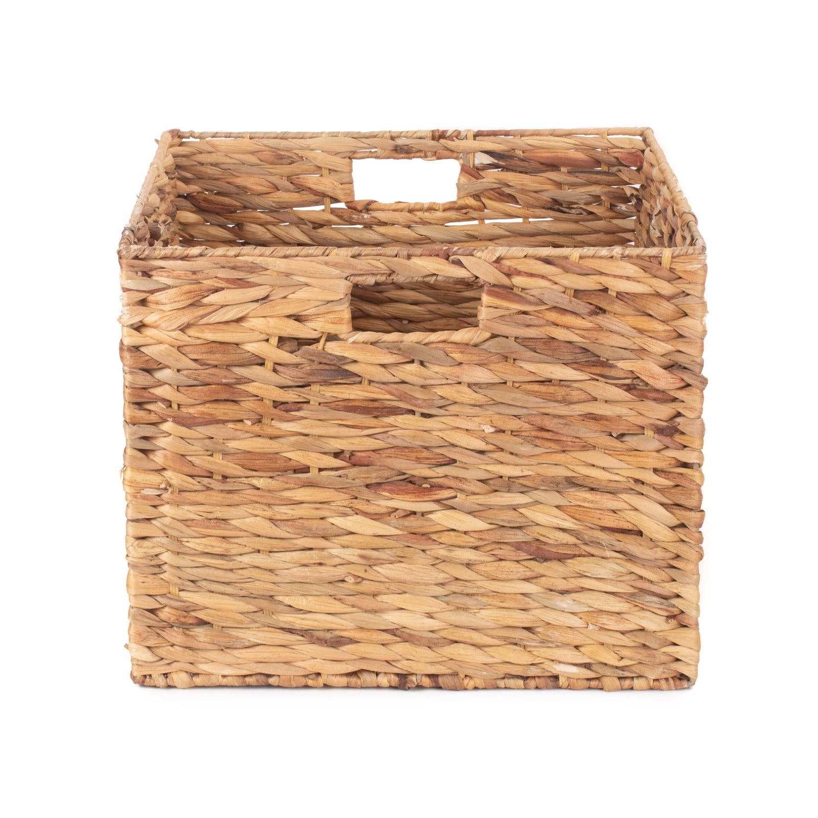 Water Hyacinth Square Storage Basket | Large | Brown