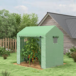 Walk-in Greenhouse W/ Mesh Windows & Roll-up Door