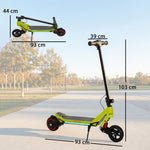 Electric Scooter For Kids, Foldable E Scooter For Age Age 6+ | Green