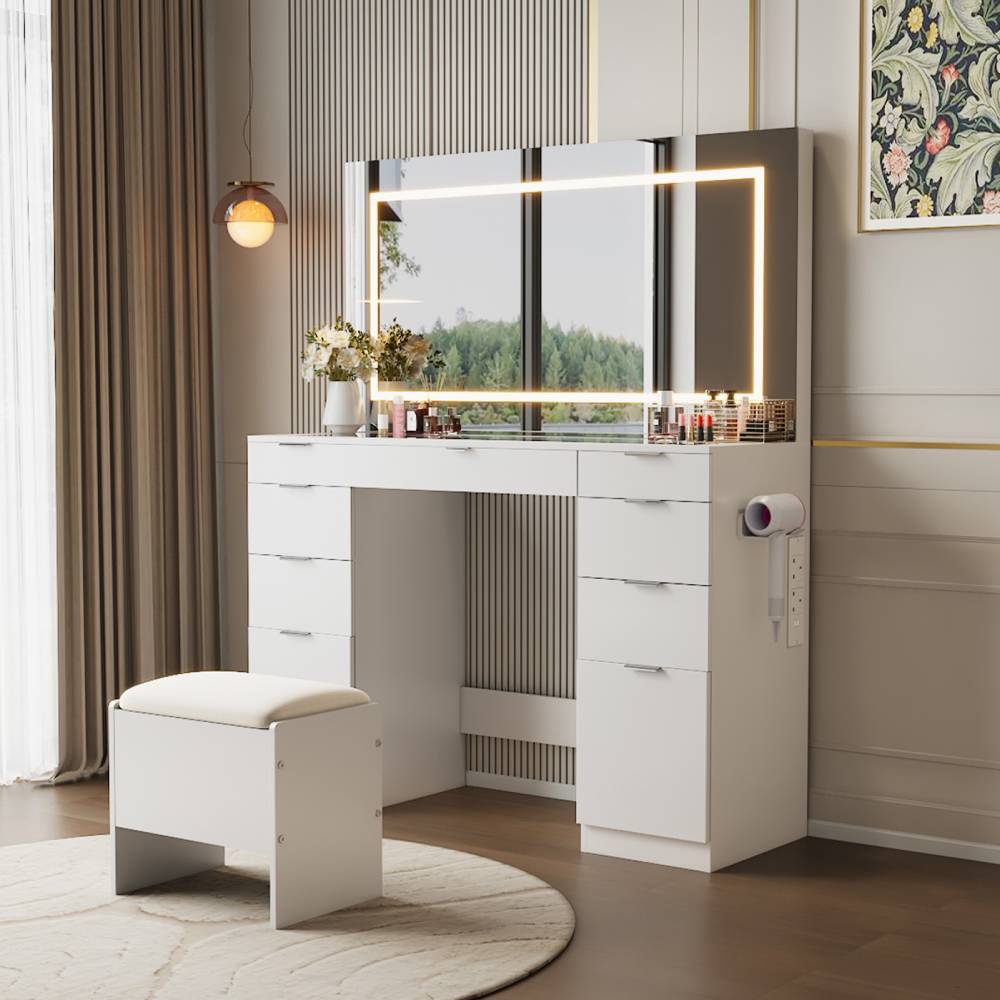 Dressing Table With Led Illuminated Mirror