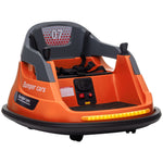 Kids Bumper Car W/ 360-degree Rotation Spin, Lights, Music | Orange