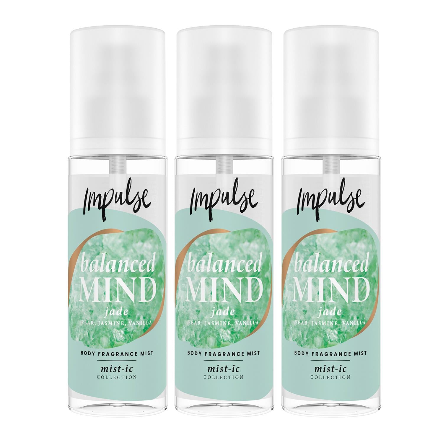 Balanced Mind Body Fragrance Mist Fruity, Jasmine & Warmvanilla, 3x150ml