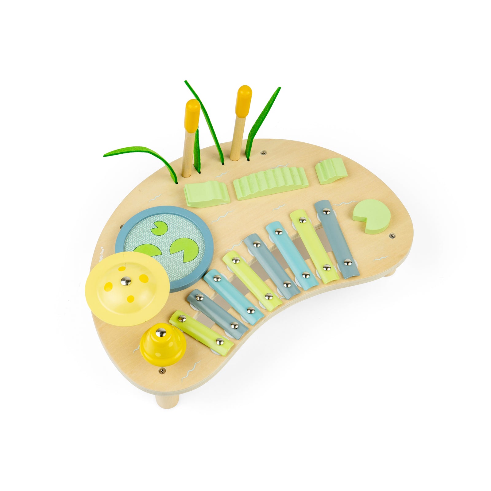 Bigjigs Toys Wooden Jungle Music Bench For Kids