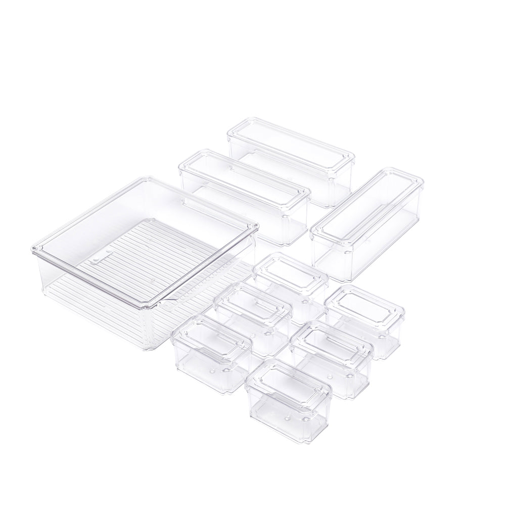 Set Of 10 Fridge Storage Containers