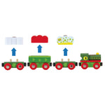 Wooden Dinosaur Train Engine & Carriages