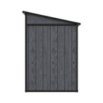 6x4ft Outdoor Plastic Storage Shed With Floor, Window, 2 Vents & Double Lockable Doors,wood Grain Design