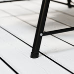 Rattan Swing Chair With Stand And Seat Cushion | Light Grey