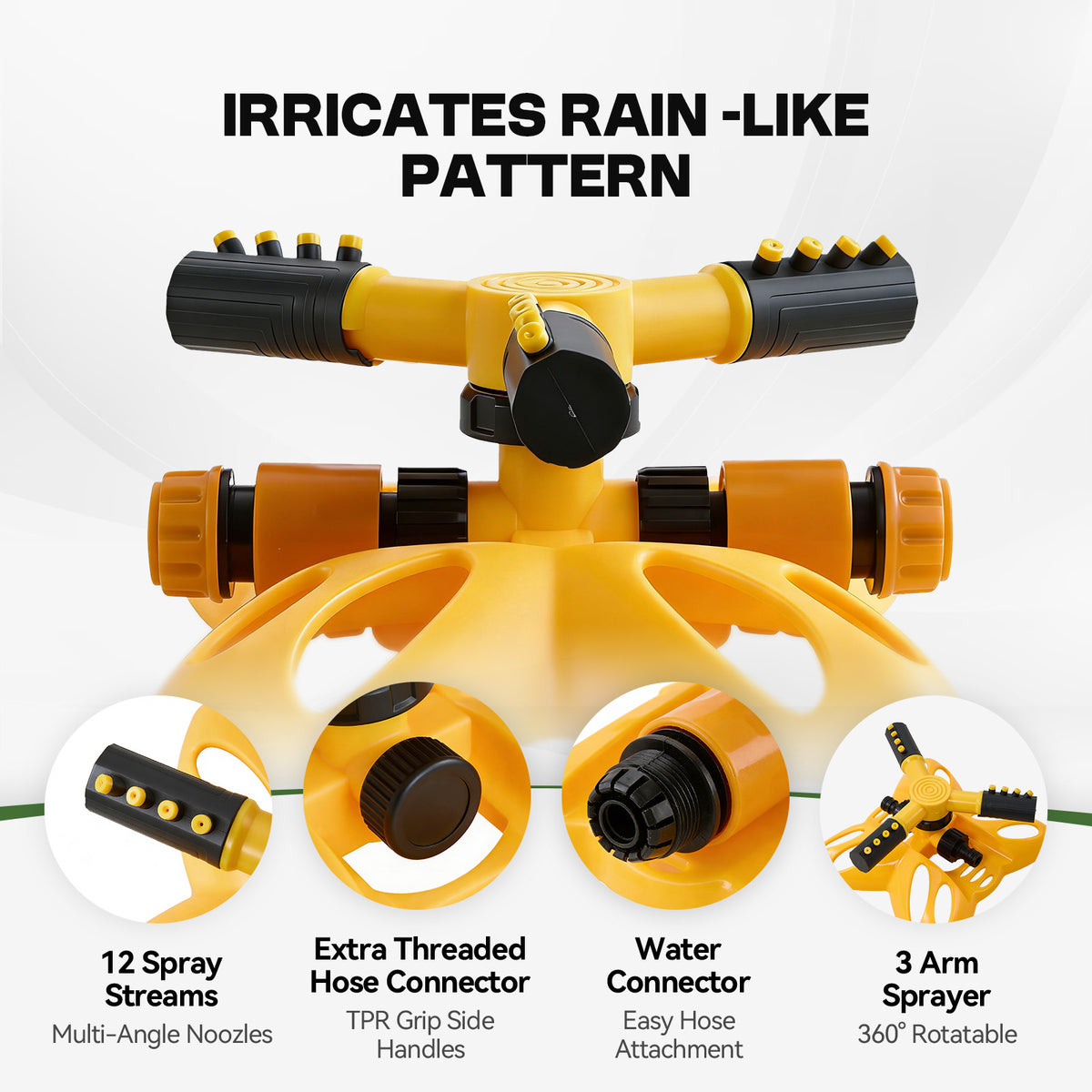 360 Degree Automatic Garden Water Sprinkler | 10m