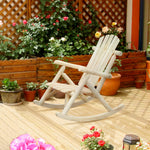 Rocking Chair Patio Cedar Wood, Burlywood