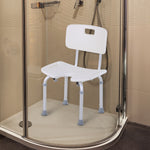 Adjustable Aluminum Shower Bath Stool Spa Chair Non-slip