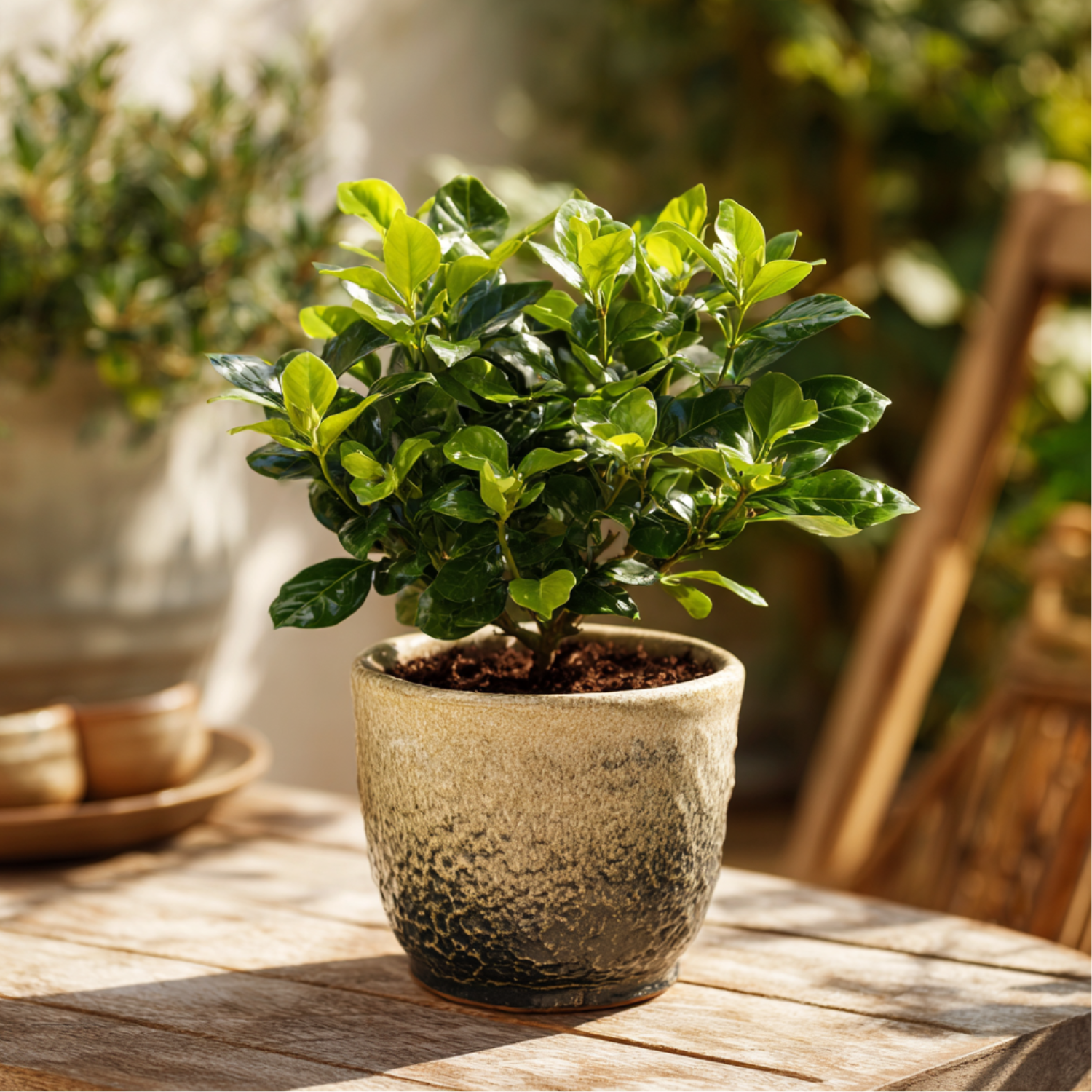 Cape Jasmine - 2 Pcs. - Gardenia Jasminoides - Height 20-30cm - ⌀13cm | Set of 2 | White