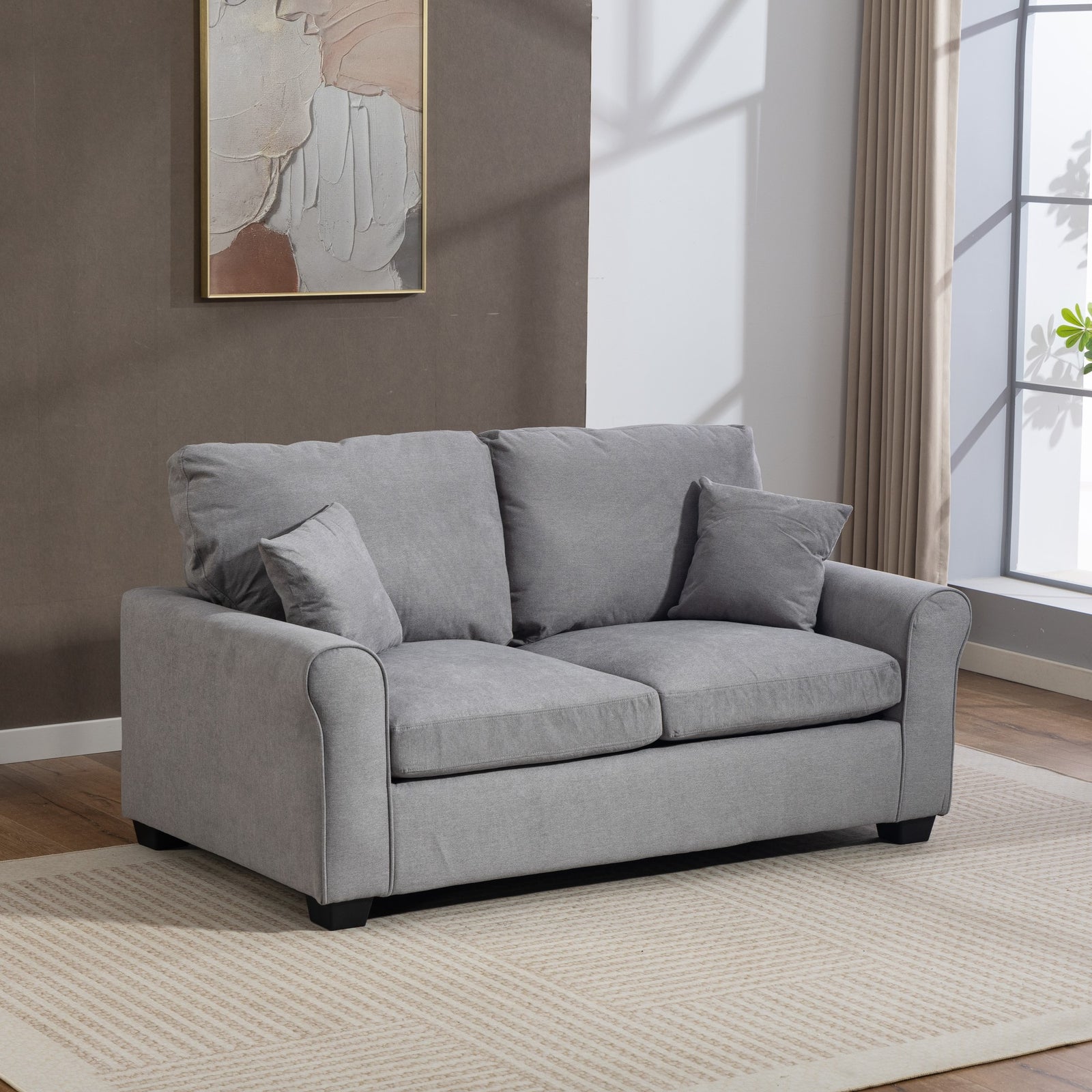 Lewiston Fabric Pull Out Sofabed | Grey
