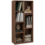 Bookcase Modern Bookshelf Cabinet For Home Office | One Size | Brown