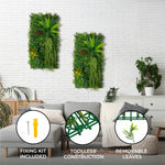 Alina Artificial Wall Tile | 50cm x 100cm | Green