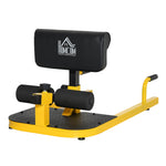 Squat Machine With Push Up Stand, Adjustable Cushion | Yellow