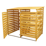 Wheelie Bin Storage | Double | Brown
