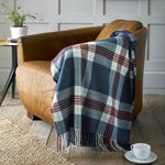 Ainsley Tartan Faux Cashmere Large Throw | Multi Colour