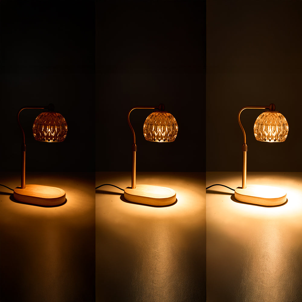 Dimmable Candle Warmer Lamp With Timer | Natural
