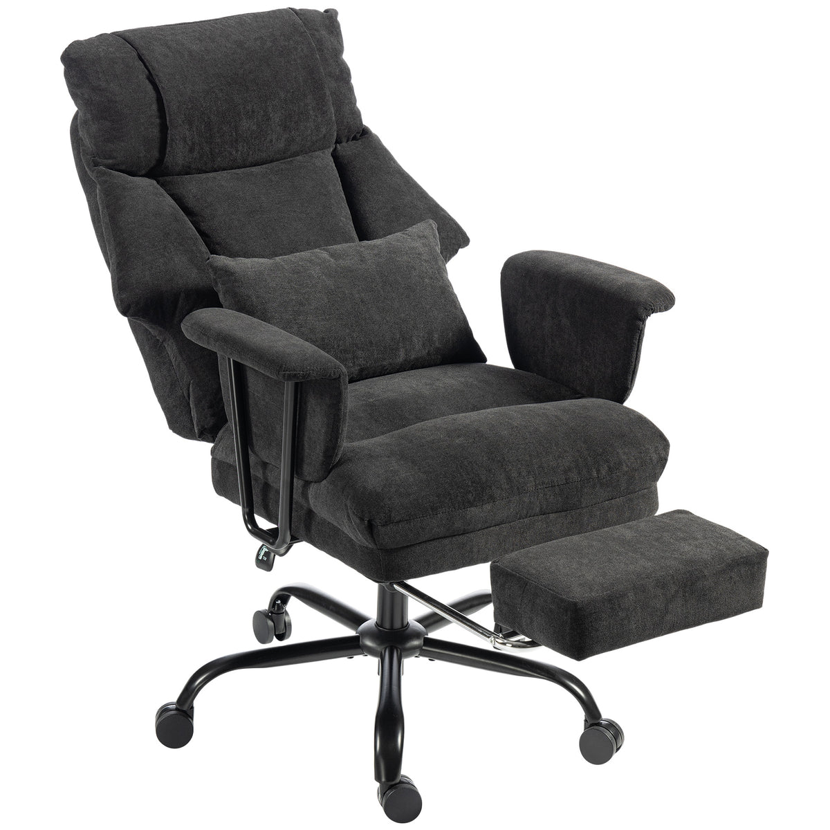 180kg Office Chair, Desk Chair With Lumbar Support | Black