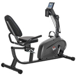 Stationary Recumbent Bike With Lcd Monitor & Pad Holder | Black