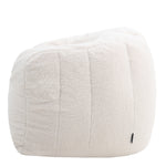 Cabana Borg Fleece Bean Bag Armchair | White