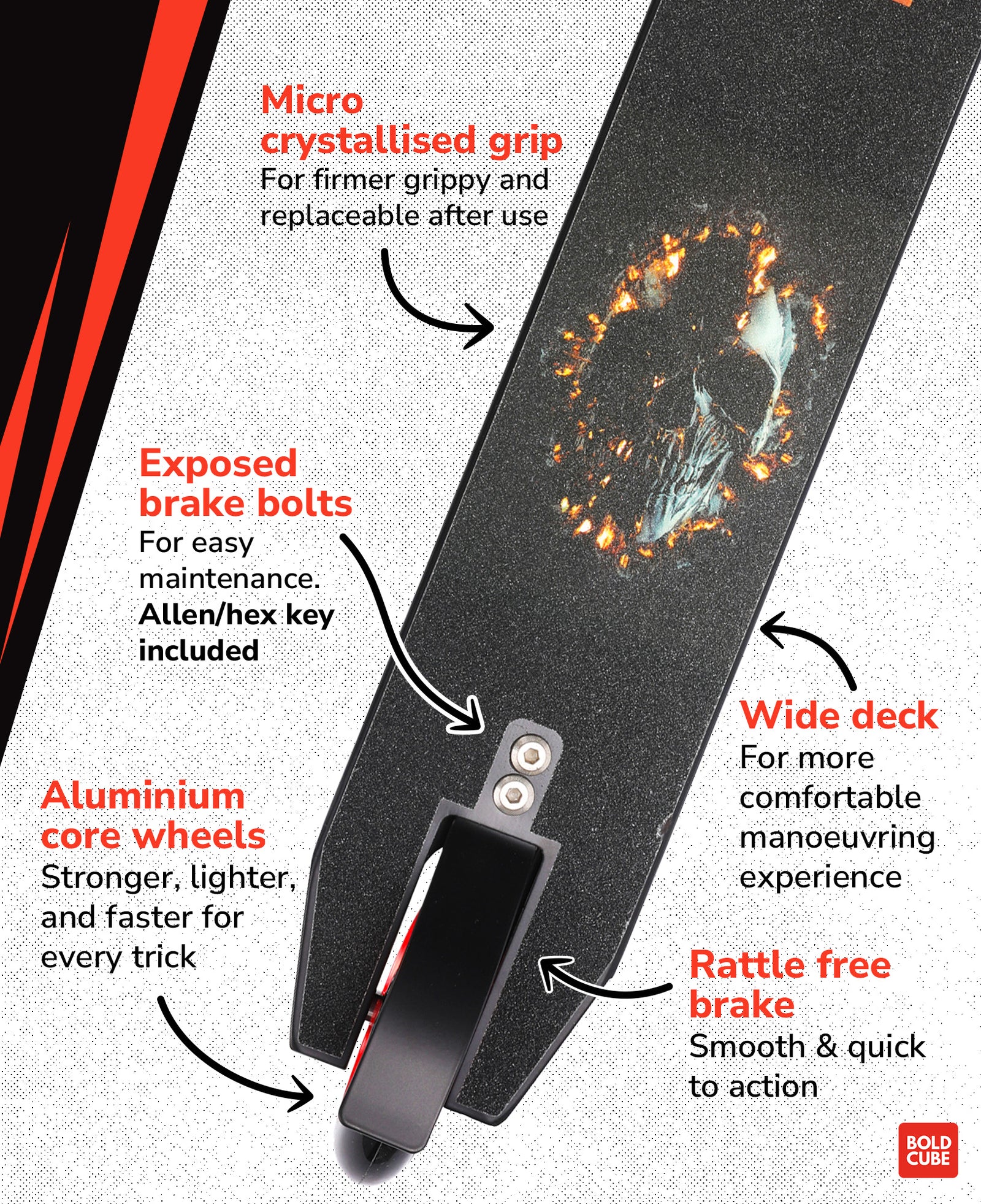 Deluxe Stunt Scooter | Black