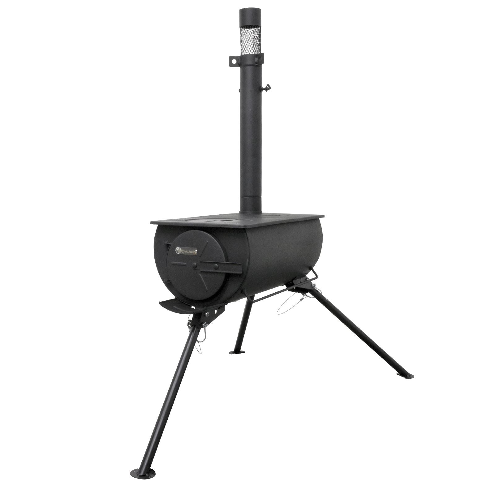 Orion Portable Tri-pod Tent Stove In Black | Black