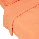 Luxury Linen Flat Sheet | Super King | Burnt Orange